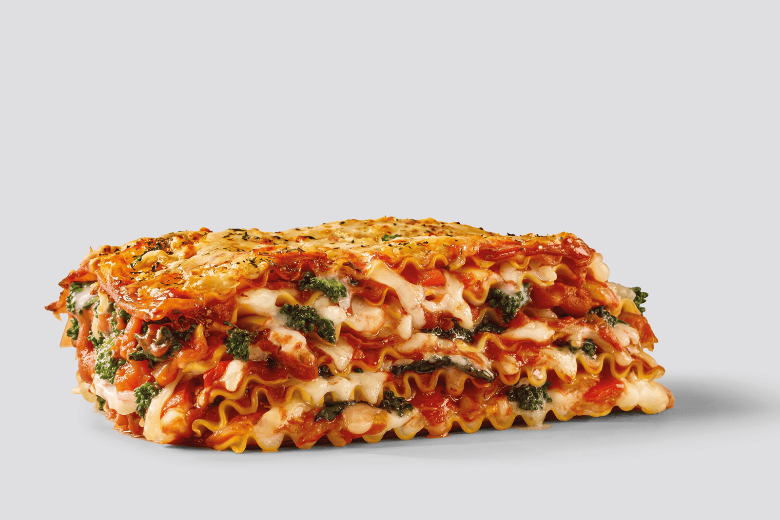 recipe image Lasaña de tomate y espinacas