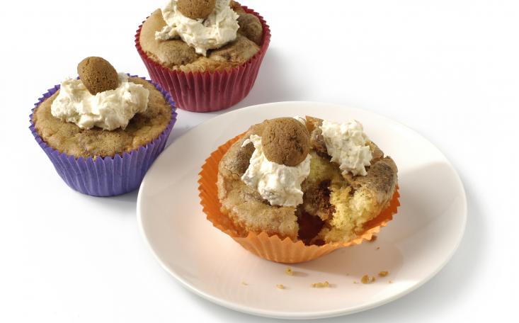 recipe image Cupcakes de galletas de jengibre