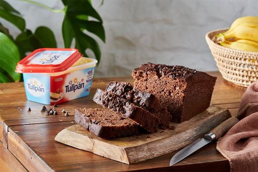 recipe image Receta Bizcocho de plátano y chocolate