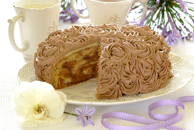 recipe image Pastel de naranja y chocolate del día de la madre