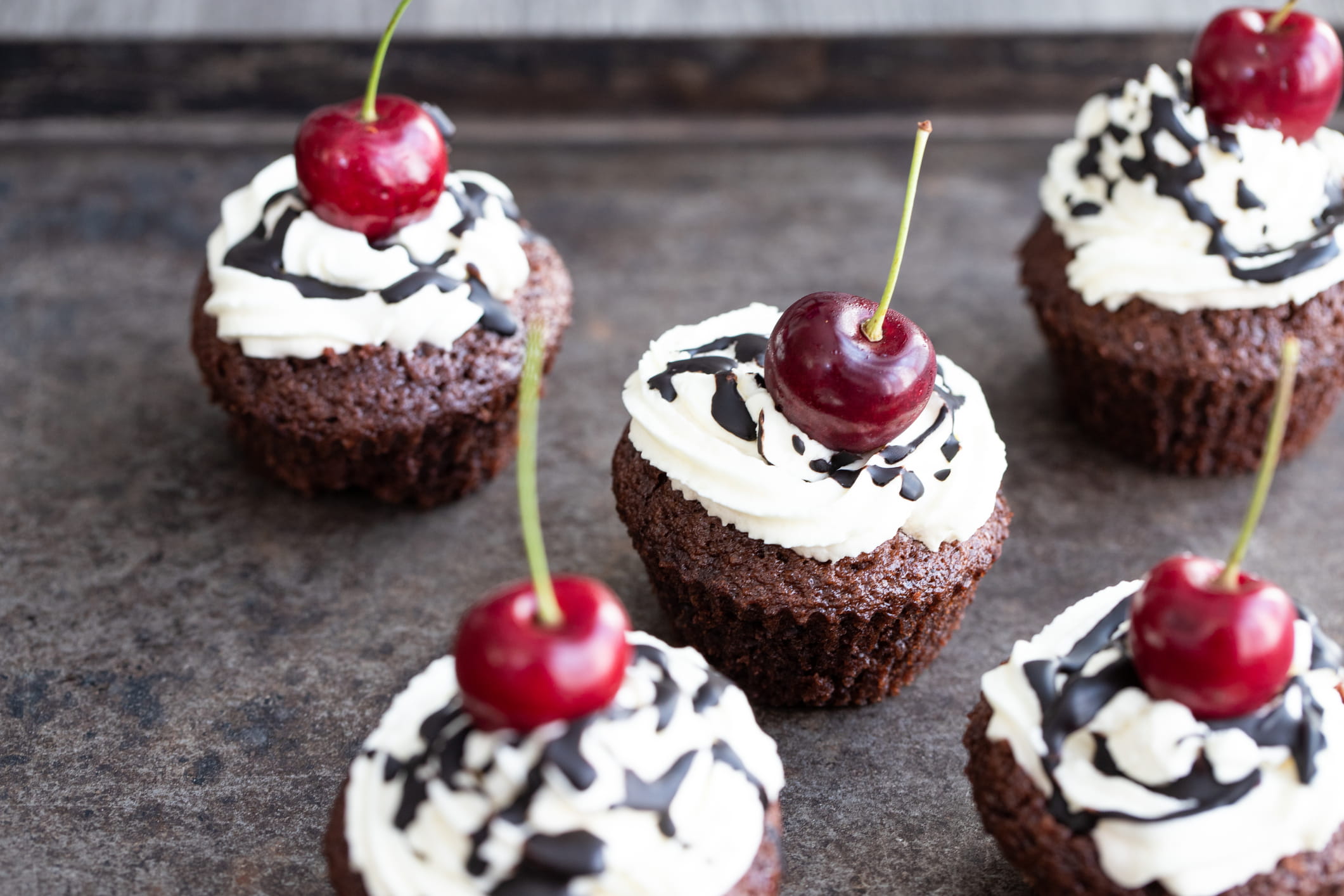 recipe image Muffins de chocolate y cerezas