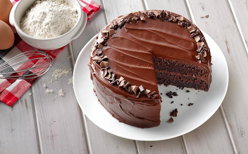 recipe image Bizcocho de chocolate con crema de chocolate