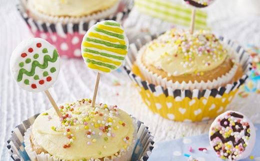 recipe image Cupcakes de lollipop