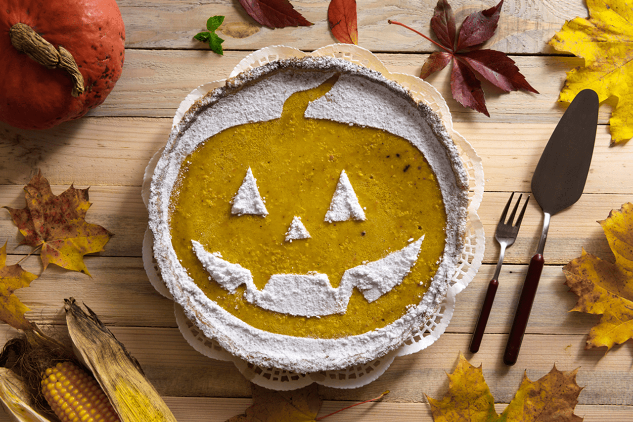recipe image Tarta de calabaza de Halloween