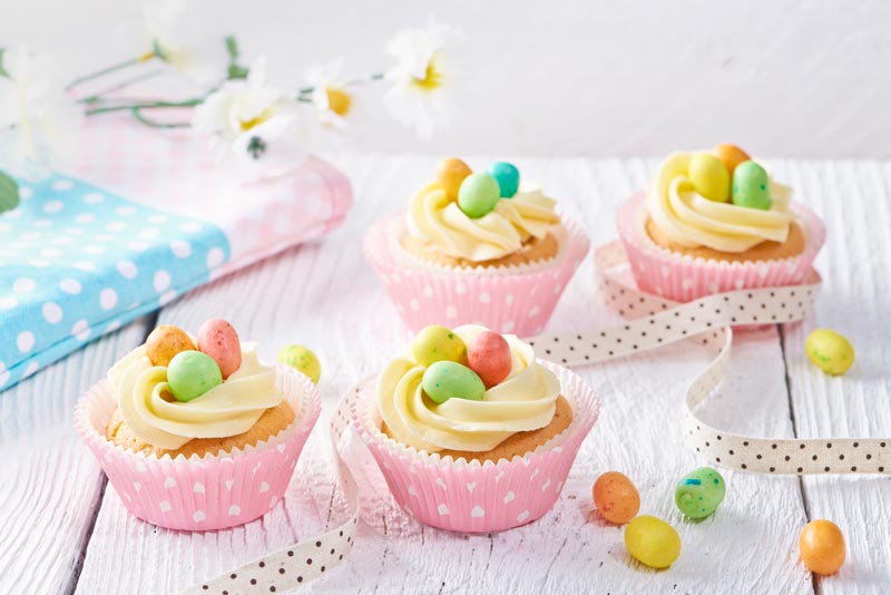 recipe image Cupcakes de nidos de crema