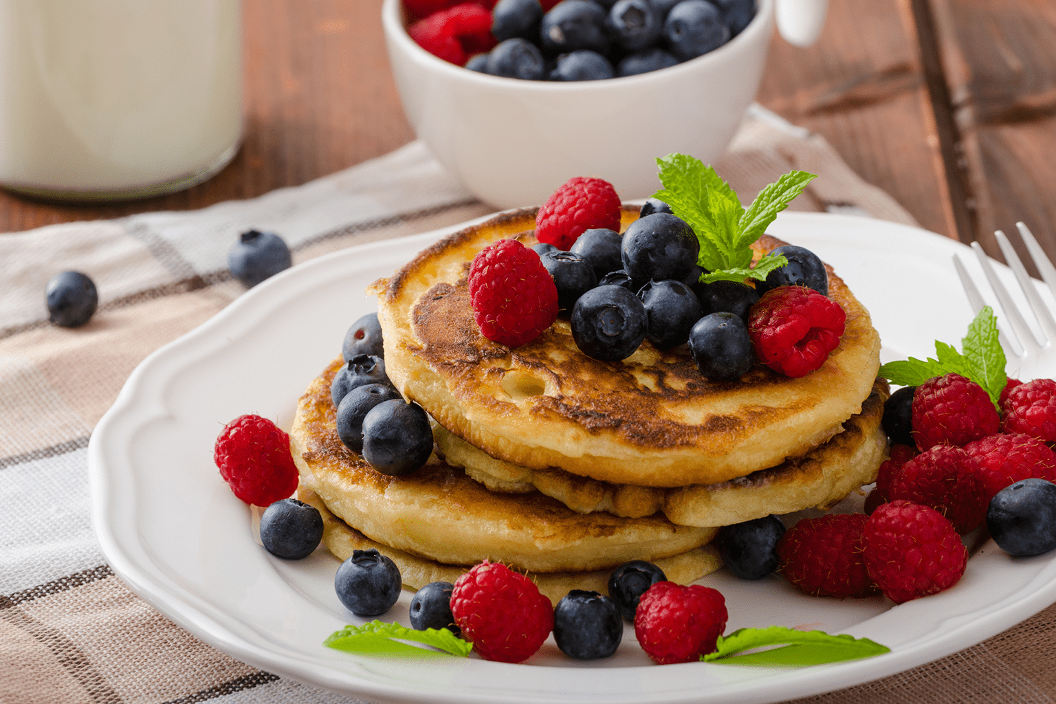 recipe image Tortitas americanas con miel