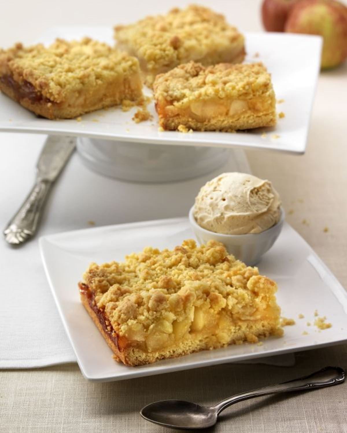 recipe image Tarta de manzana crujiente