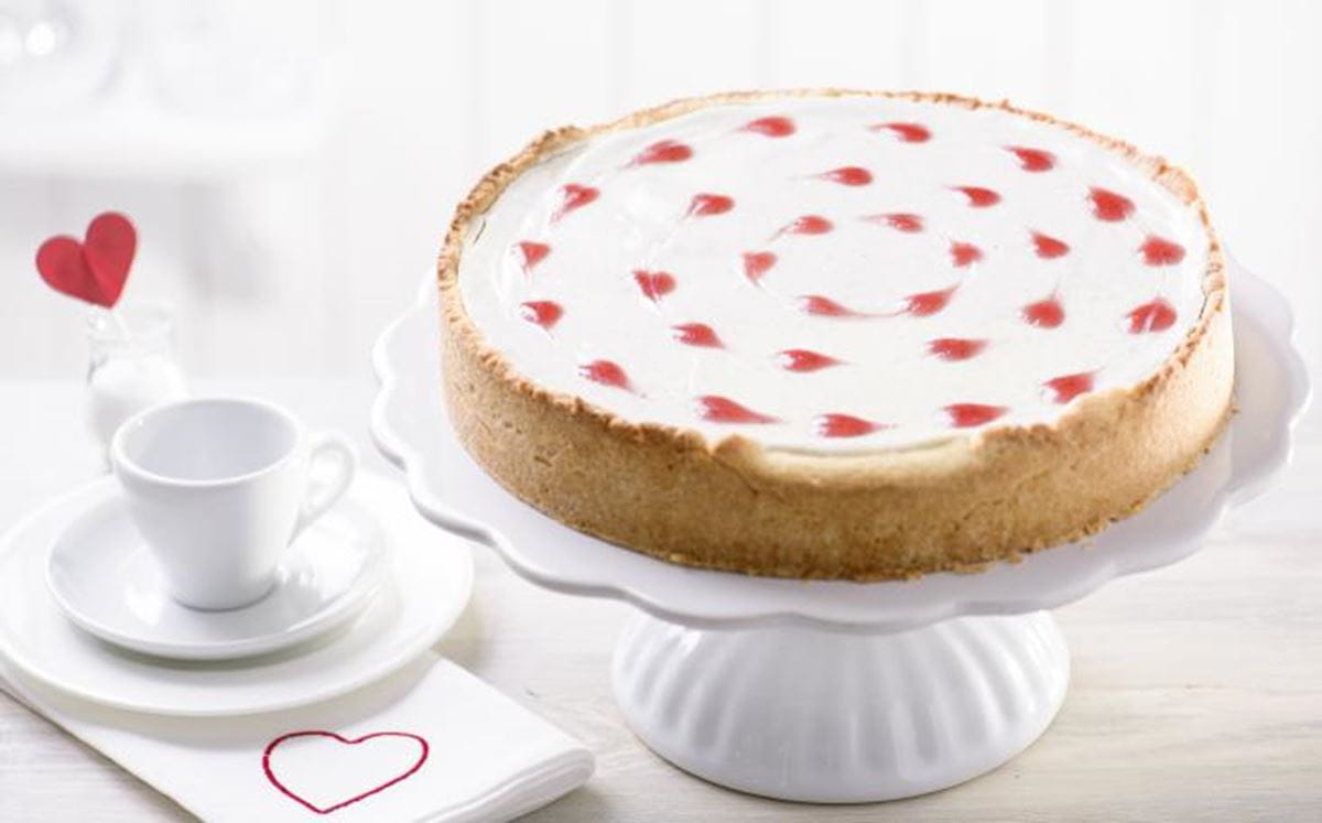 recipe image Tarta de queso con corazón