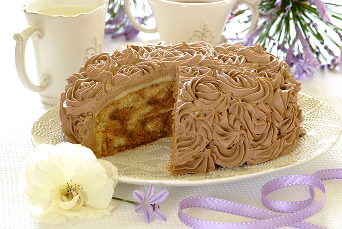 recipe image Pastel de naranja y chocolate del día de la madre