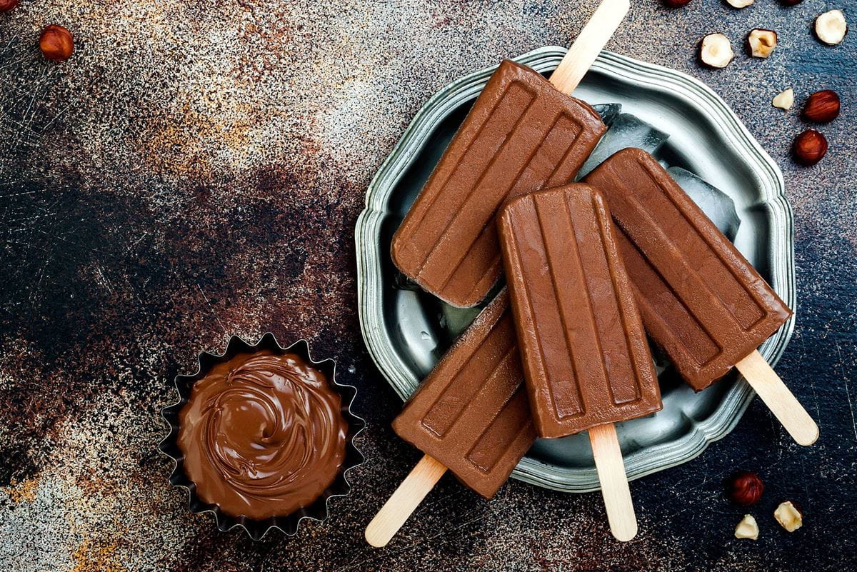 recipe image Helado de crema de cacao y avellana