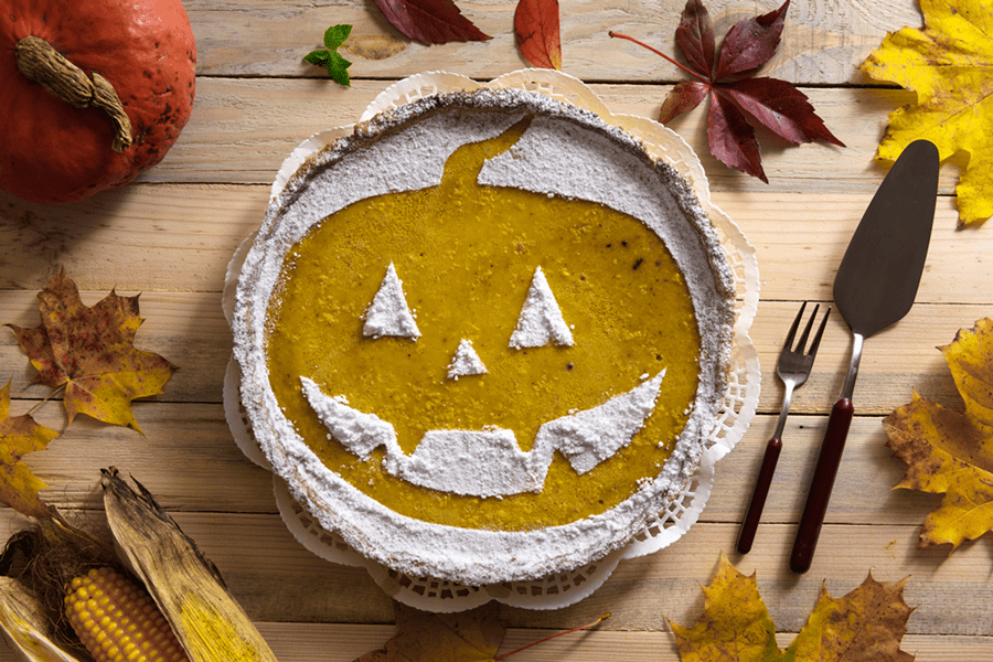 recipe image Tarta de calabaza de Halloween