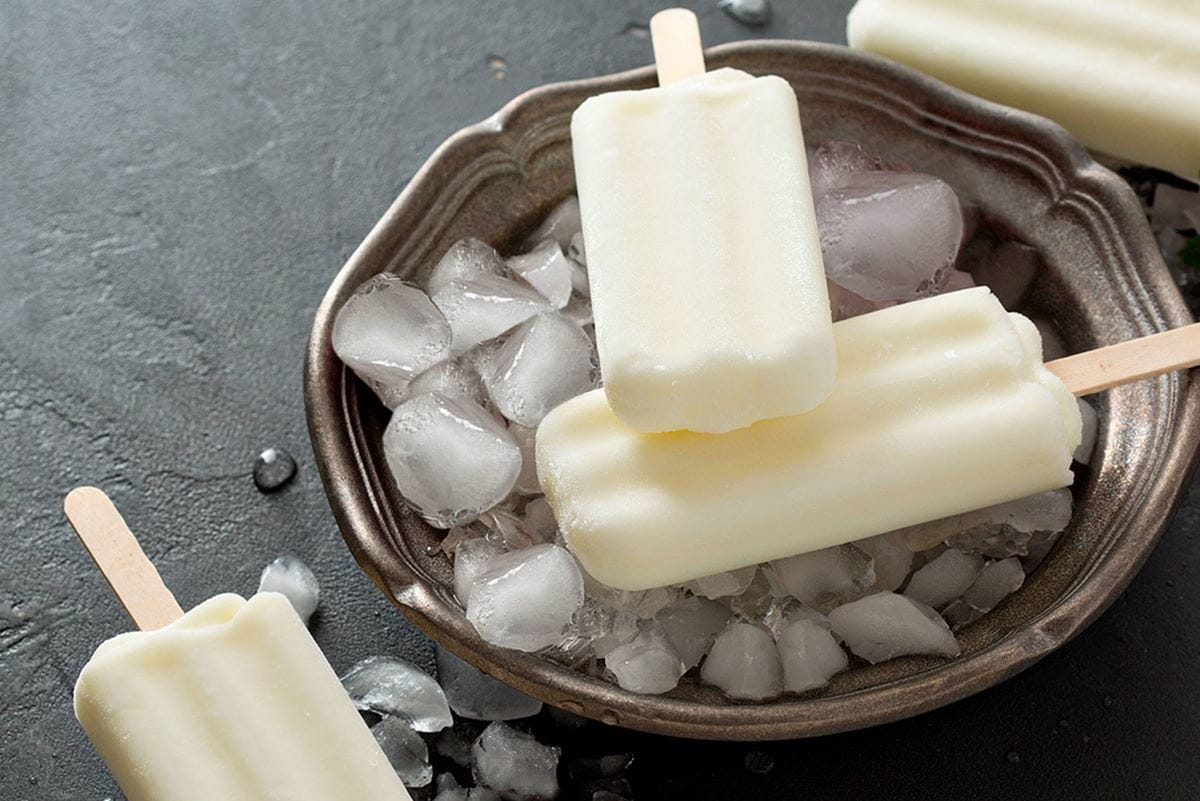 recipe image Helado de chocolate blanco