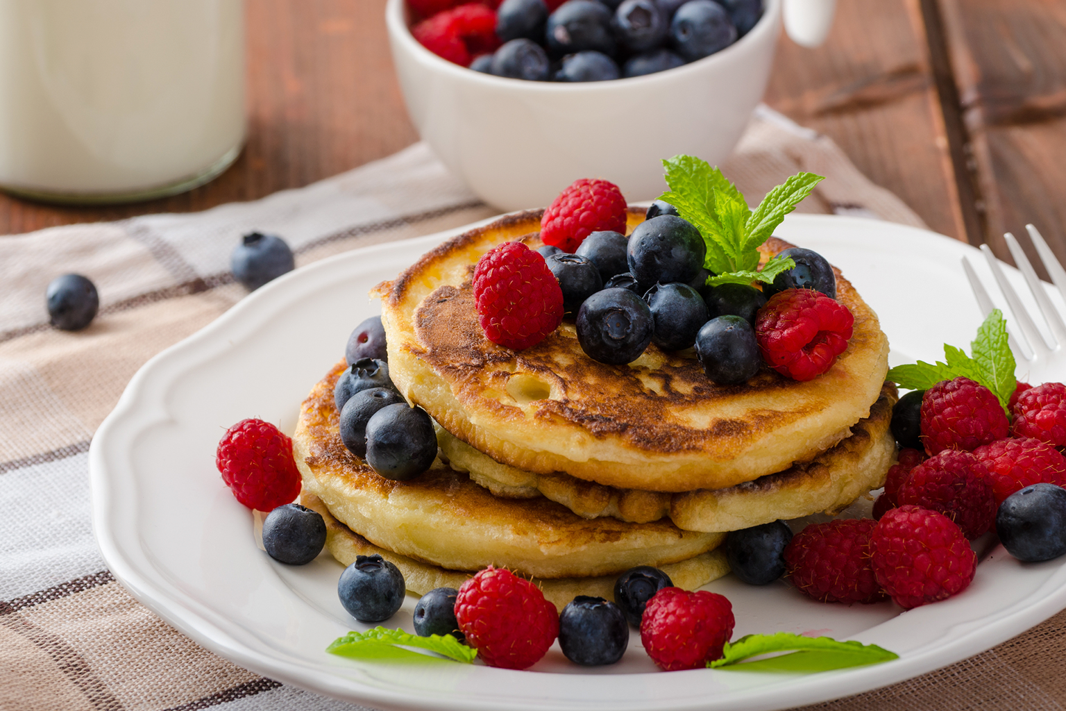 recipe image Tortitas americanas con miel