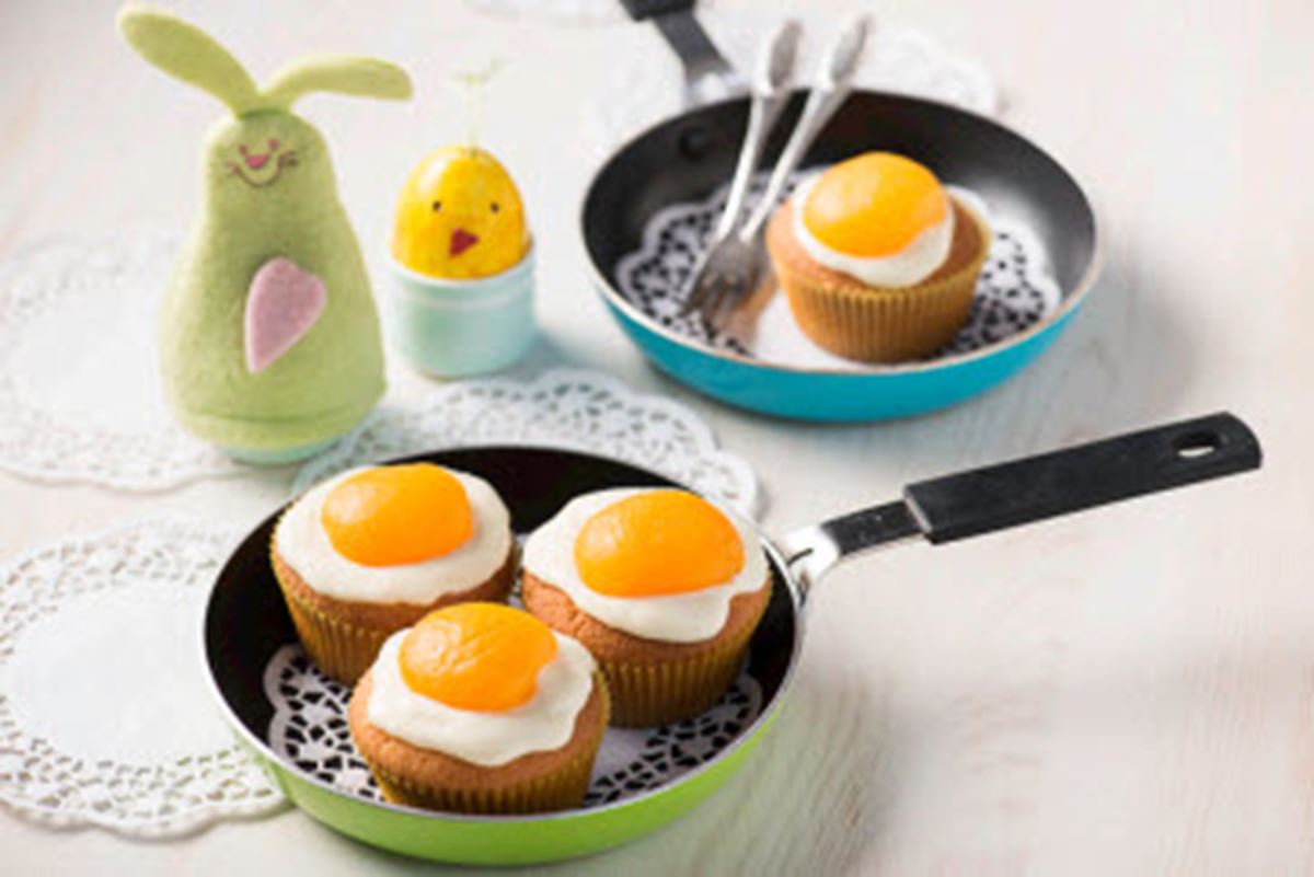 recipe image Cupcakes de huevos fritos